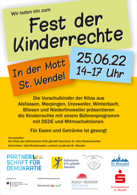 Plakat für das Fest der Kinderrechte